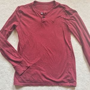 American Eagle "Legend" Burgundy Maroon Basic Top